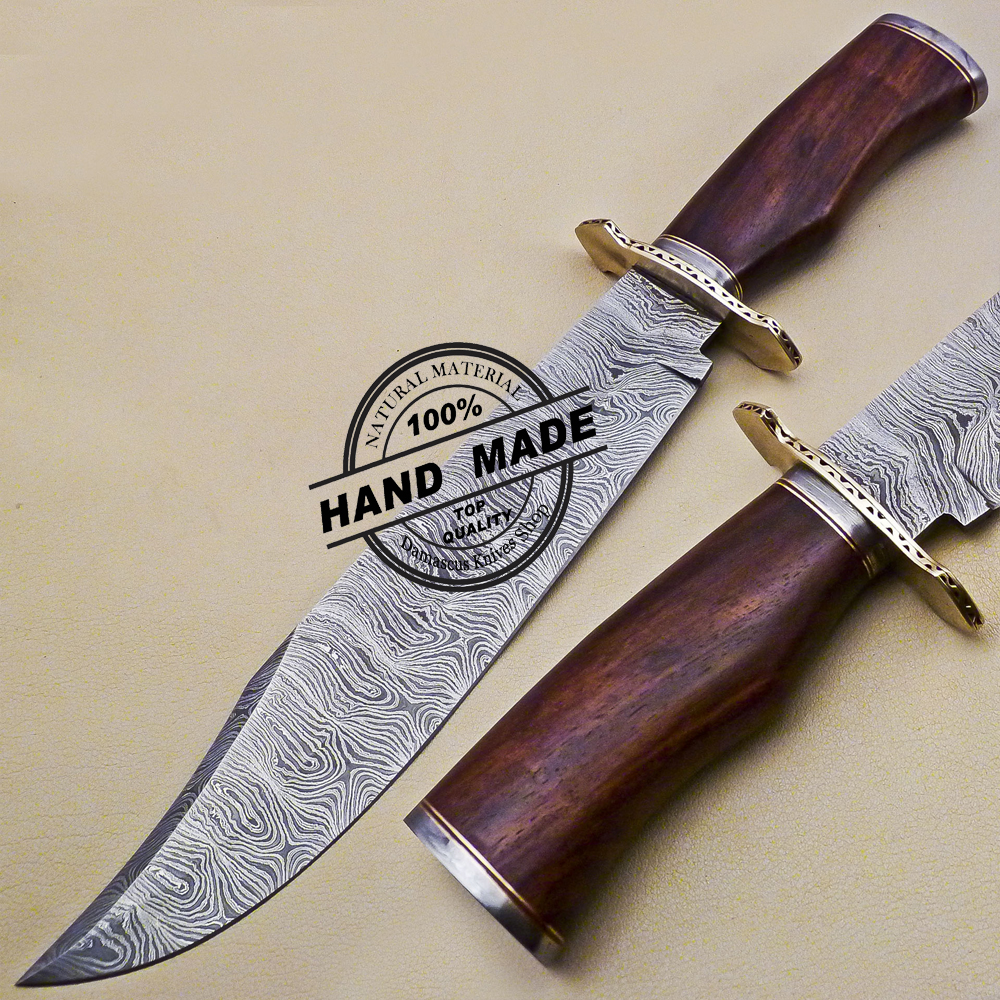 Damascus Bowie Knife