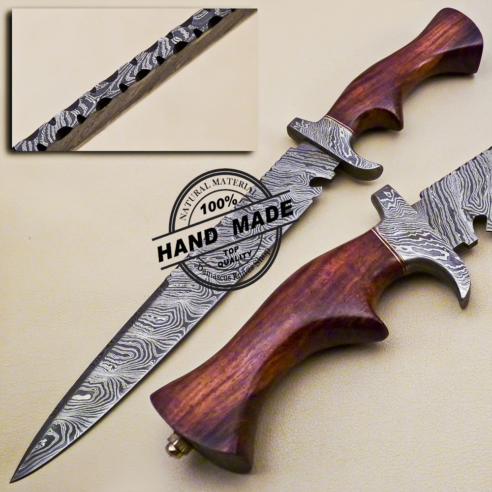 Damascus Bowie Knife