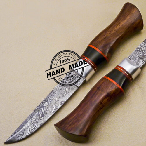 Damascus Skinner Knife Custom Handmade Damascus Steel Skinner Knife 2072