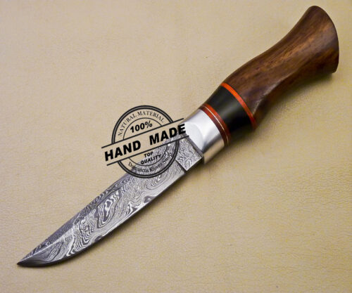 Damascus Skinner Knife Custom Handmade Damascus Steel Skinner Knife 2072 - Image 3