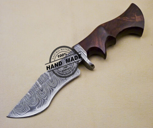 Damascus Skinner Knife Custom Handmade Damascus Steel Skinner Knife 2071 - Image 3