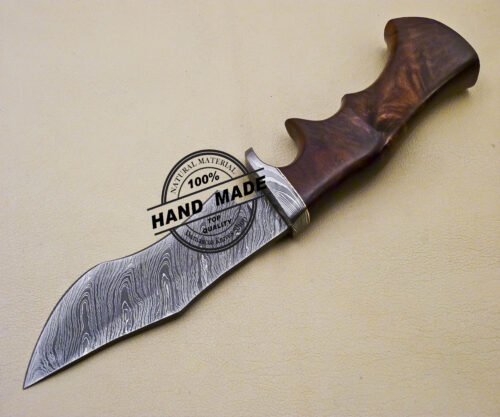 Damascus Skinner Knife Custom Handmade Damascus Steel Skinner Knife 2071 - Image 4