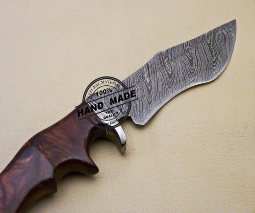 Damascus Skinner Knife Custom Handmade Damascus Steel Skinner Knife 2071 - Image 5