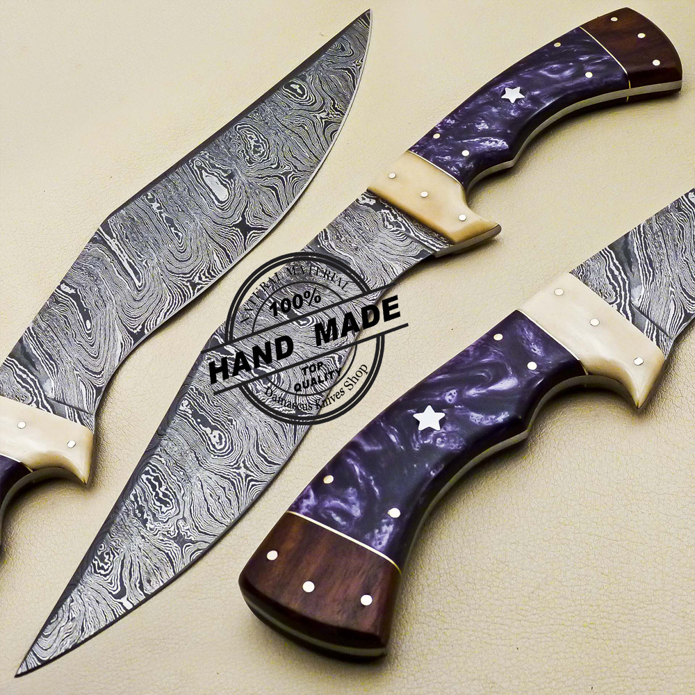 damascus knife block