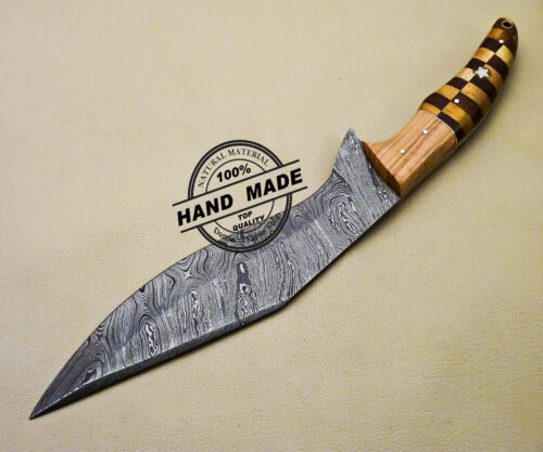 New Damascus Kukri Knife Custom Handmade Damascus Steel Knife 3100 - Image 3