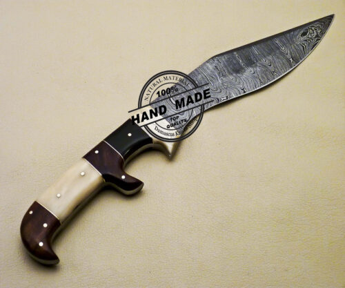 Damascus Kukri Knife Custom Handmade Damascus Steel Knife 2093 - Image 4