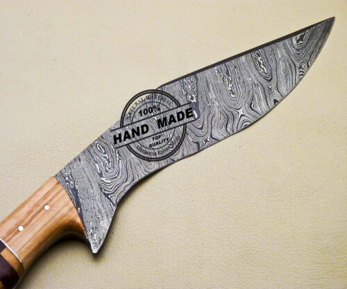 New Damascus Kukri Knife Custom Handmade Damascus Steel Knife 3100 - Image 5
