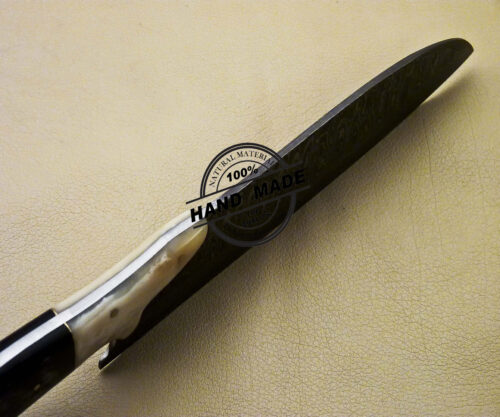 Damascus Kitchen Knife Custom Handmade Damascus Steel Knife 2089 - Image 5