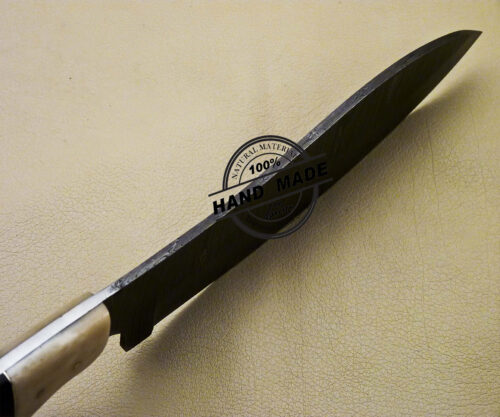 Damascus Kitchen Knife Custom Handmade Damascus Steel Kitchen Knife 2094 - Image 6
