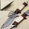 Damascus Skinner Knife Custom Handmade Damascus Steel Skinner Knife 2081
