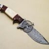Damascus Skinner Knife Custom Handmade Damascus Steel Skinner Knife 2081 - Image 4