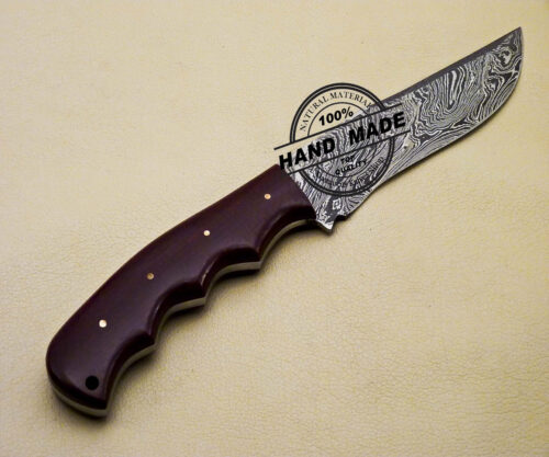 Damascus Skinner Knife Custom Handmade Damascus Steel Hunting Knife 2095 - Image 4