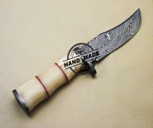 Damascus Skinner Knife Custom Handmade Damascus Steel Knife 3119 - Image 5