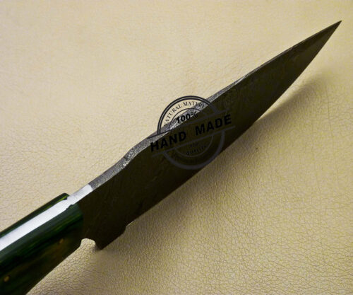 Damascus Skinner Knife Custom Handmade Damascus Steel Knife 2096 - Image 5