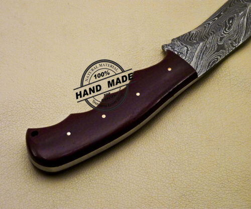 Damascus Skinner Knife Custom Handmade Damascus Steel Hunting Knife 2095 - Image 6