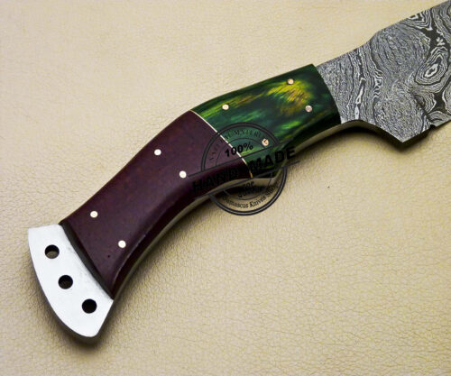 Damascus Skinner Knife Custom Handmade Damascus Steel Knife 2096 - Image 6
