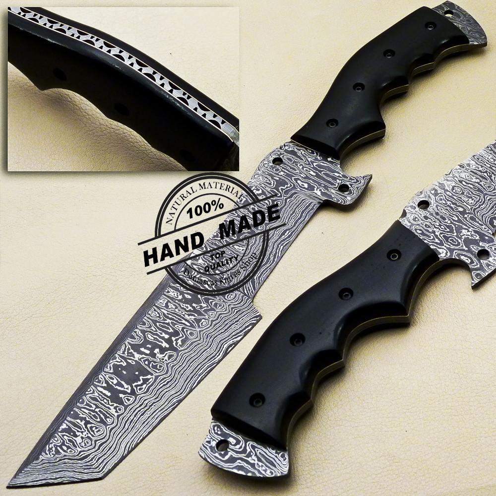 Damascus Steel Handmade Top Best Tracker Knife For Sale with Rosewood – KBS  Knives Store