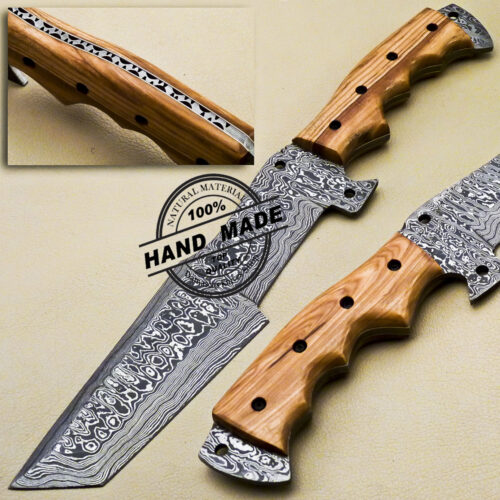 Damascus Tracker Knives