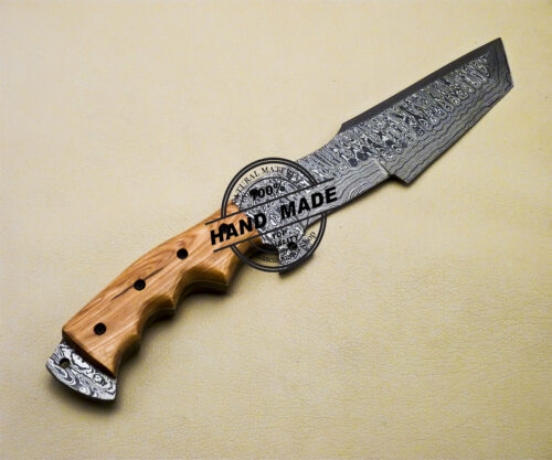 Damascus Tracker Knife Custom Handmade Damascus Steel Knife 2085 - Image 6