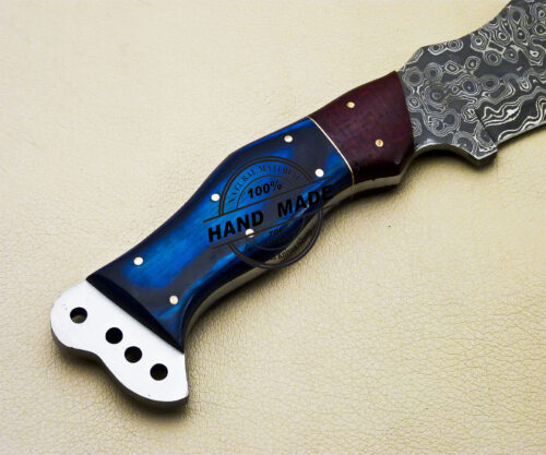 Damascus Tracker Knife Custom Handmade Damascus Steel Knife 2084 - Image 6