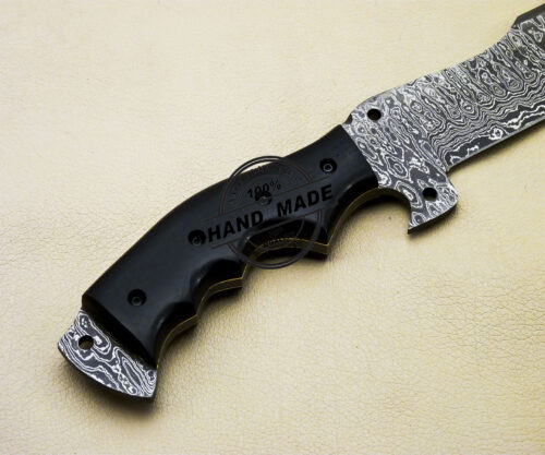 Damascus Tracker Knife Custom Handmade Damascus Steel Knife 2085 - Image 4