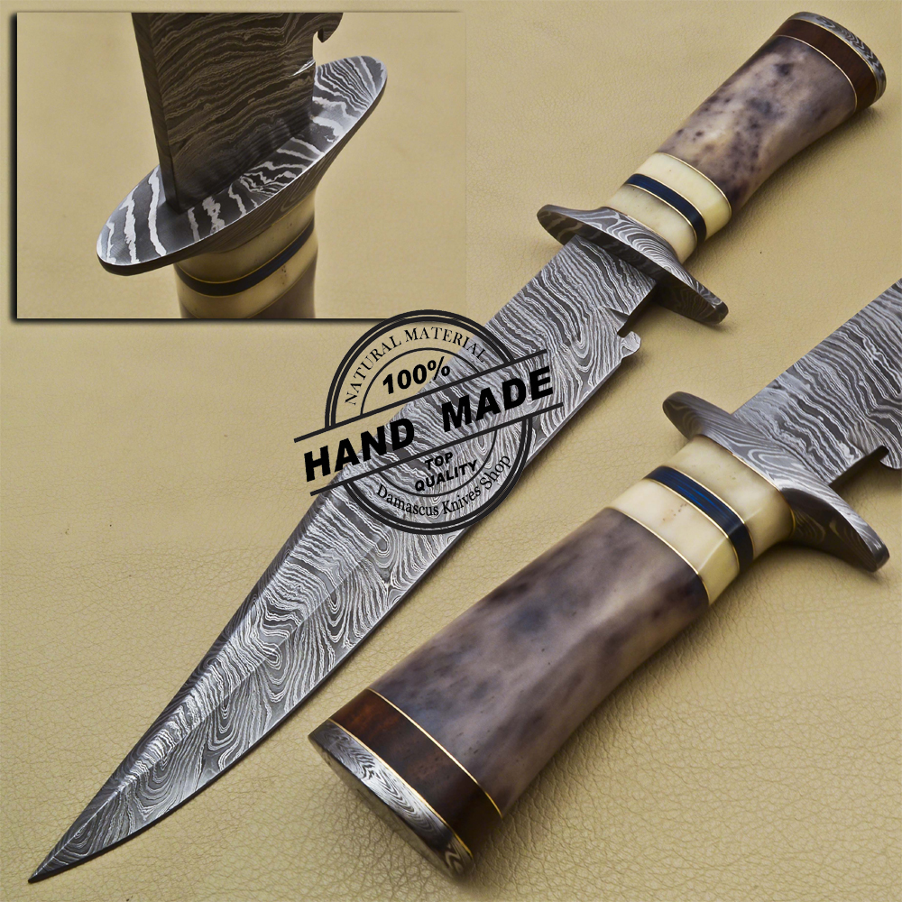 Damascus Bowie Knife