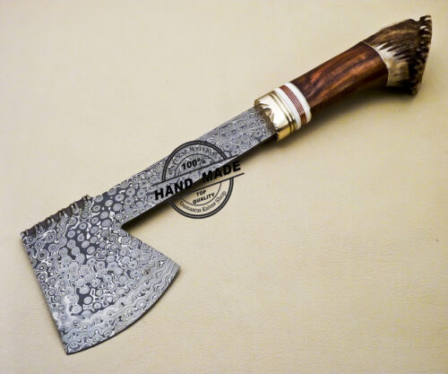 Outdoor Hunting Camping Damascus Hatchet Tomahawk Multi Tools 3130 - Image 3