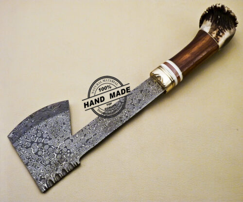 Outdoor Hunting Camping Damascus Hatchet Tomahawk Multi Tools 3130 - Image 4