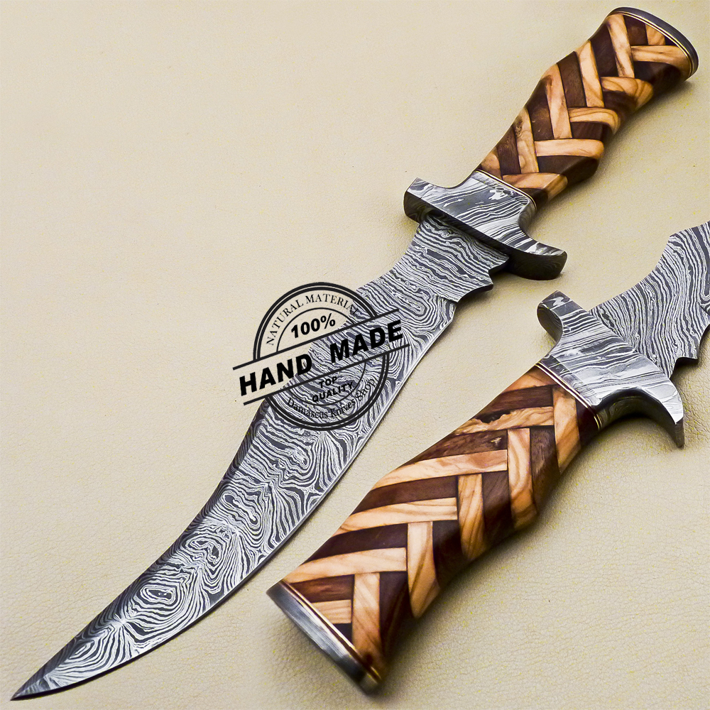 Damascus Bowie Knife