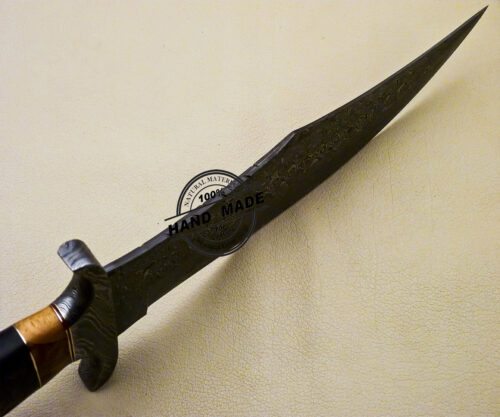 New Damascus Bowie Knife Custom Handmade Damascus Steel Hunting Knife 3129 - Image 7