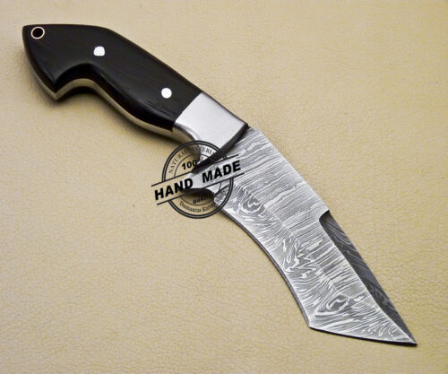 Damascus Skinner Knife Custom Handmade Damascus Steel Outdoor Knife 3133 - Image 4