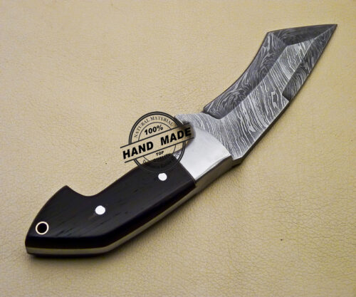 Damascus Skinner Knife Custom Handmade Damascus Steel Outdoor Knife 3133 - Image 6