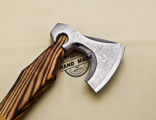 Rare Viking Axe Smith Custom Forged Carbon Steel Viking Axe 3139 - Image 7