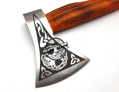 Viking Axe Custom Handmade Carbon Steel Hatchet Axe 3143 - Image 6