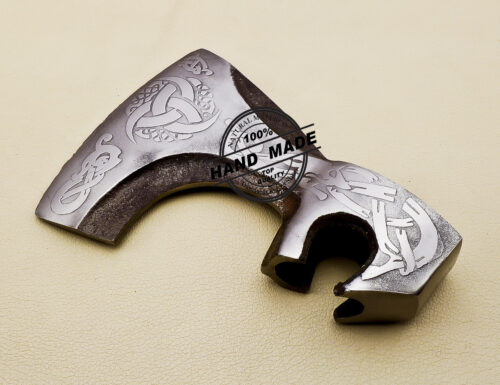 Viking Axe Head Custom handmade Carbon Steel Axe Head - Image 5