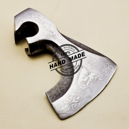 Viking Axe Head Custom handmade Carbon Steel Axe Head - Image 6