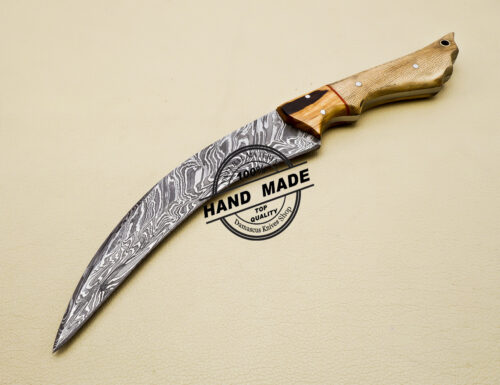 Custom Handmade Damascus Steel Hunting Karambit Knife 3156 - Image 3