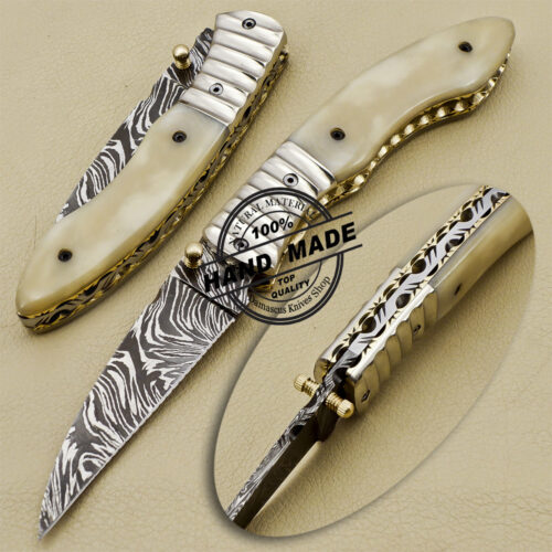 Damascus Folding Knife