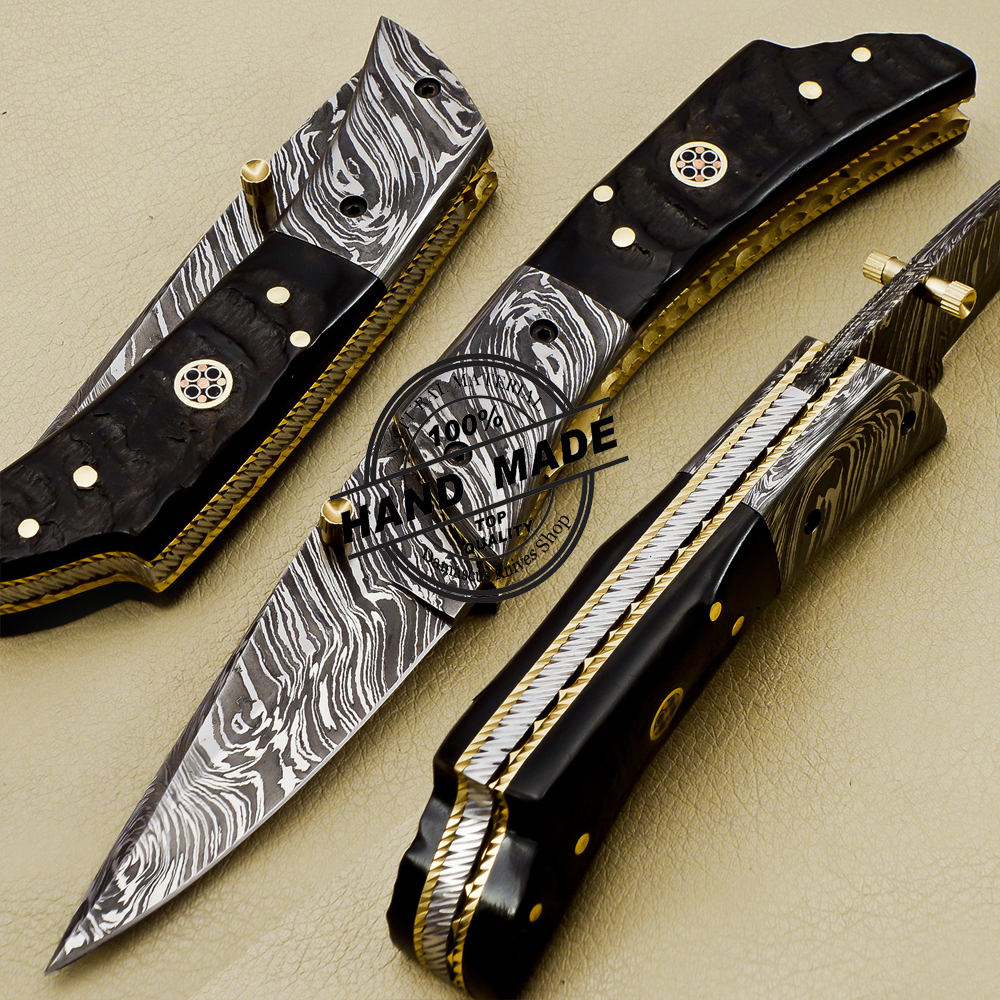 Damascus Folding Knife