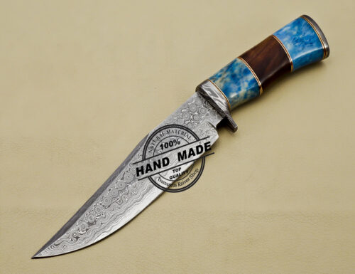Professional Damascus Skinner Knife Fixed Blade Handmade Damascus Steel Knife 3160 - Image 3