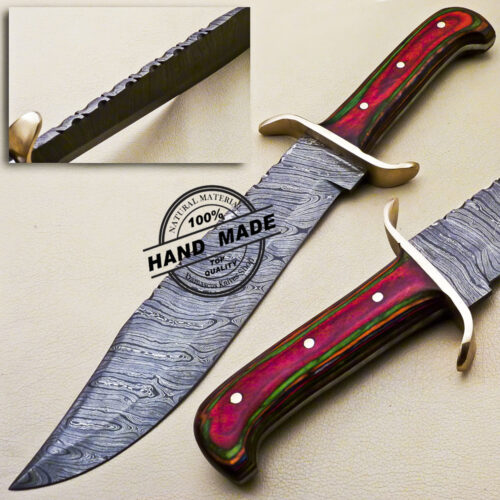 Damascus Bowie Knife