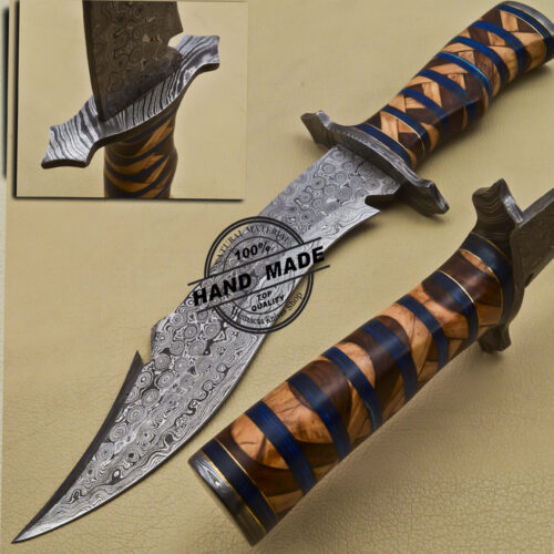 Damascus Bowie Knife