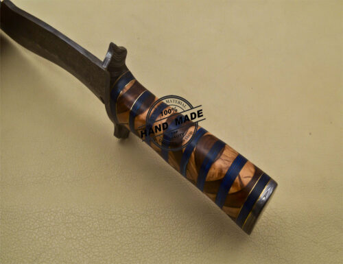 Damascus Bowie Knife Custom Handmade Damascus Steel Hunting Knife 3183 - Image 8