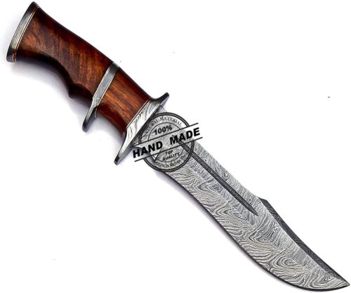 Damascus Camping Knife Fixed Blade Handmade Damascus Steel Knife 3177 - Image 4