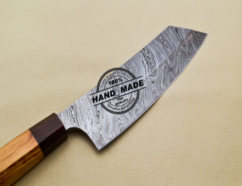 Damascus Kitchen Knife Fixed Blade Damascus Steel Chef Knife 3185 - Image 6