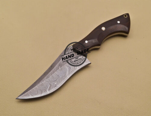 Damascus Skinning Knife Custom Handmade Damascus Steel Knife 3182 - Image 3