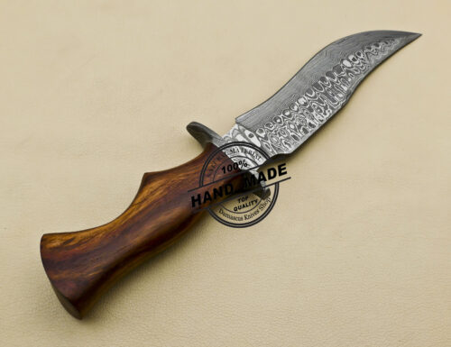Damascus Skinner Knife Fixed Blade Custom Handmade Damascus Steel Knife 3168 - Image 4