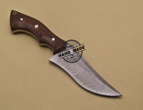 Damascus Skinning Knife Custom Handmade Damascus Steel Knife 3182 - Image 5