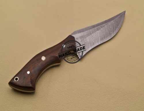 Damascus Skinning Knife Custom Handmade Damascus Steel Knife 3182 - Image 6