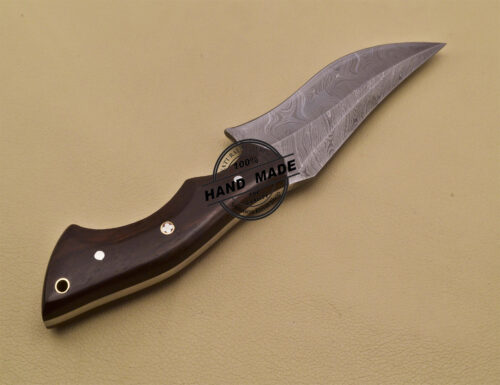Damascus Skinning Knife Custom Handmade Damascus Steel Knife 3182 - Image 7